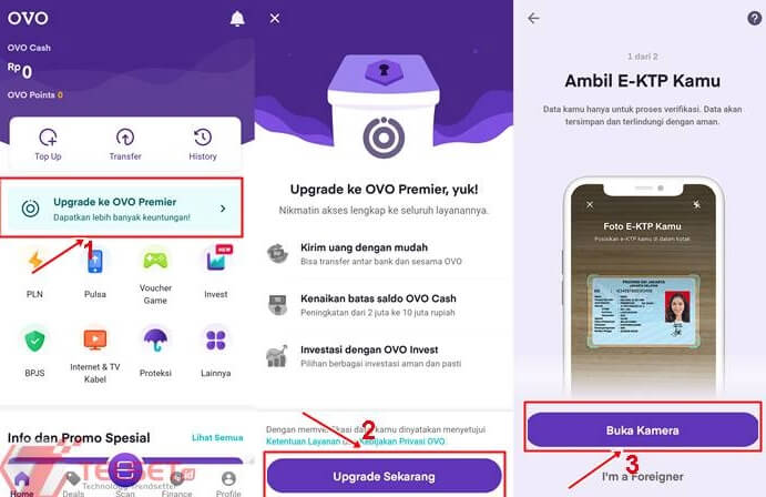 Upgrade Akun OVO Premier