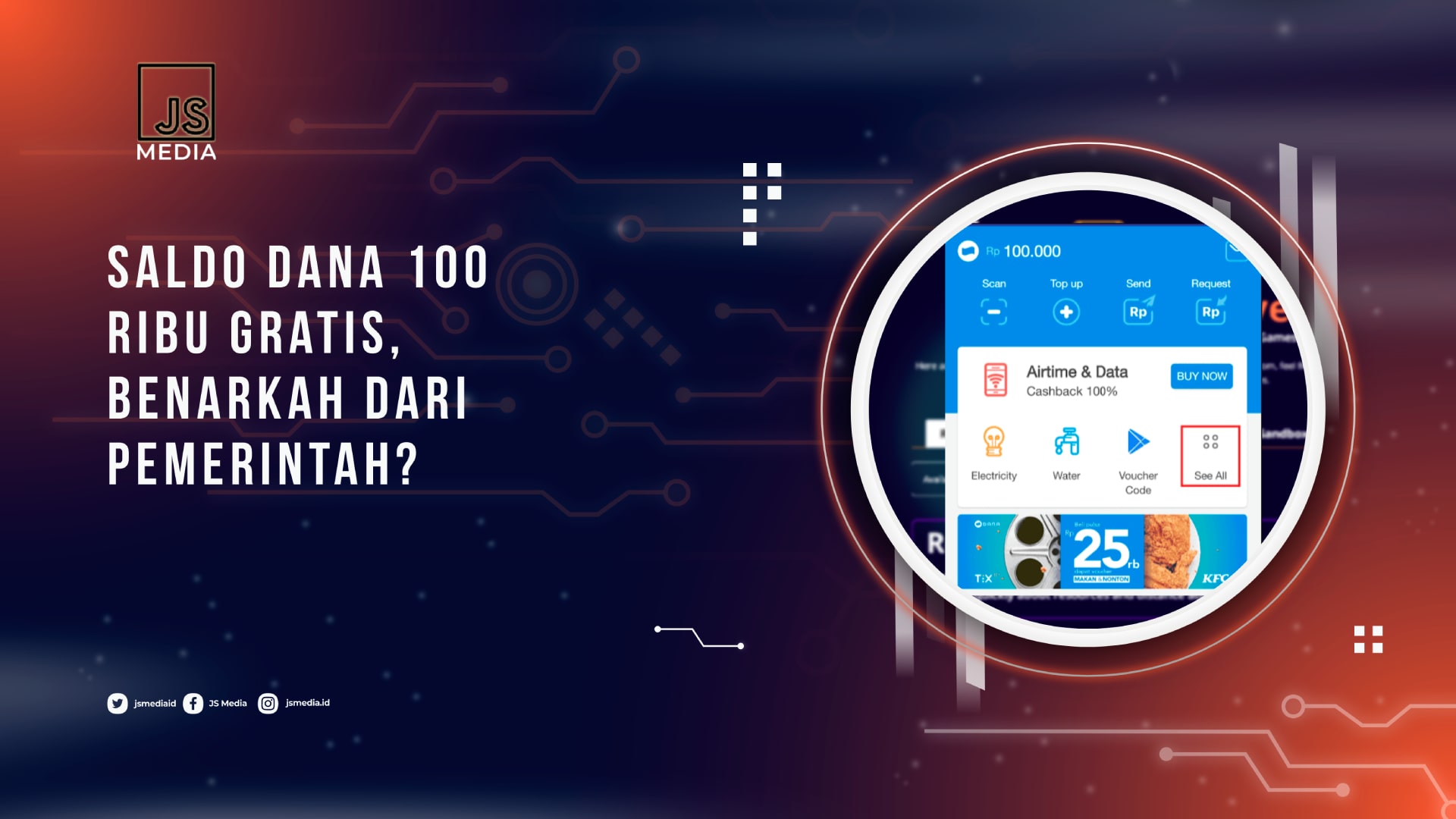 Saldo DANA 100 Ribu Gratis Benarkah dari Pemerintah? Saldo DANA 100 Ribu Gratis Benarkah dari Pemerintah?