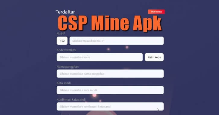 Aplikasi CSP Mine
