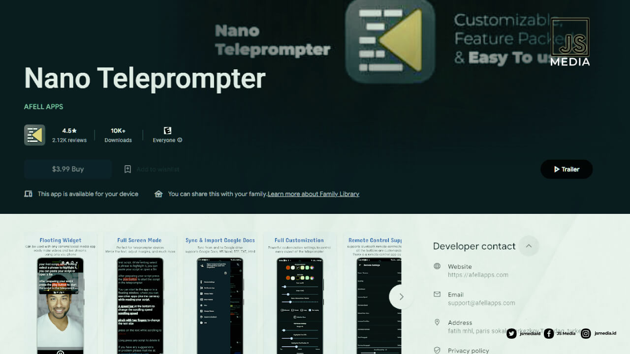 Nano Telepromter