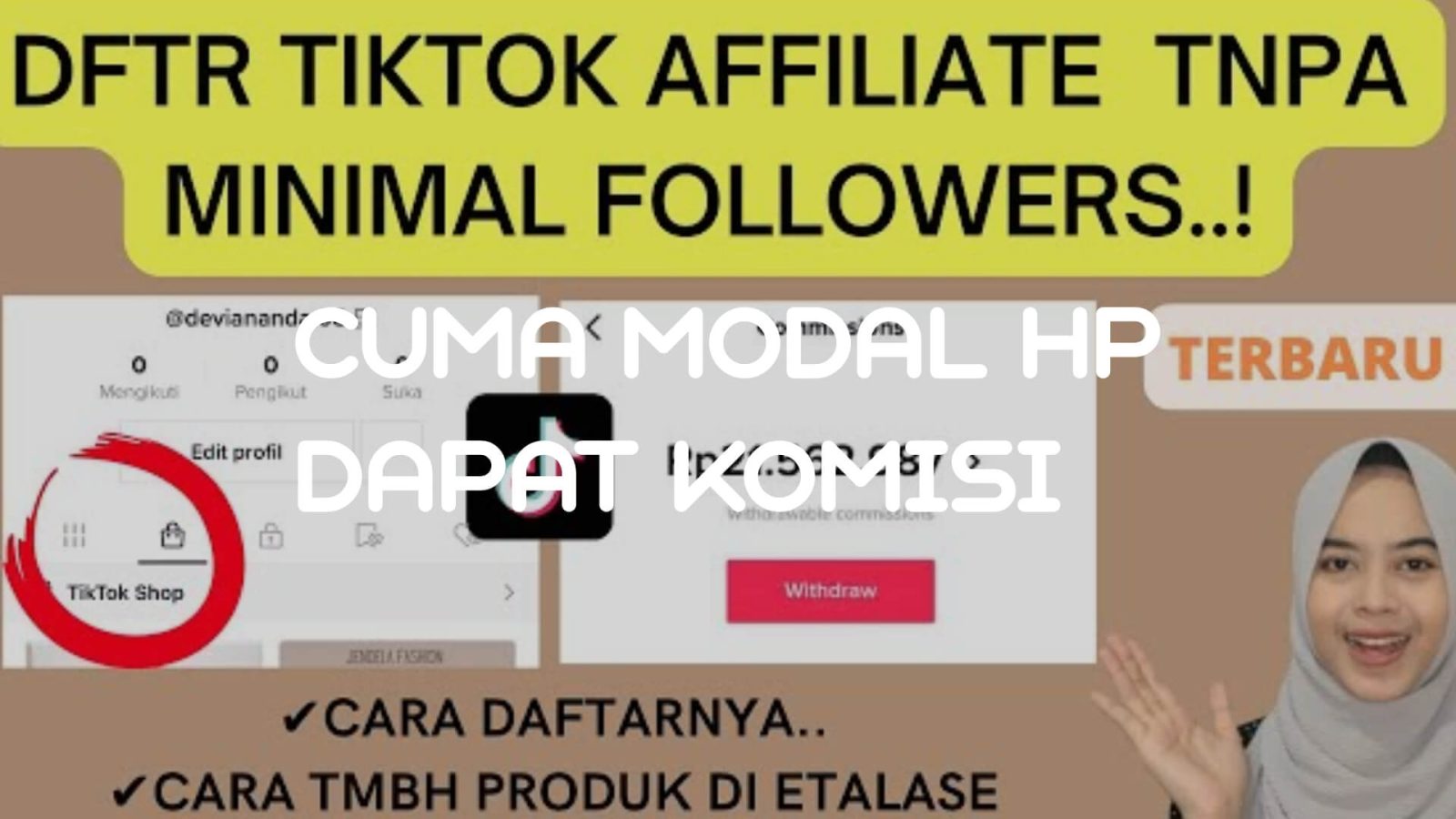 Cara Daftar TikTok Affiliate