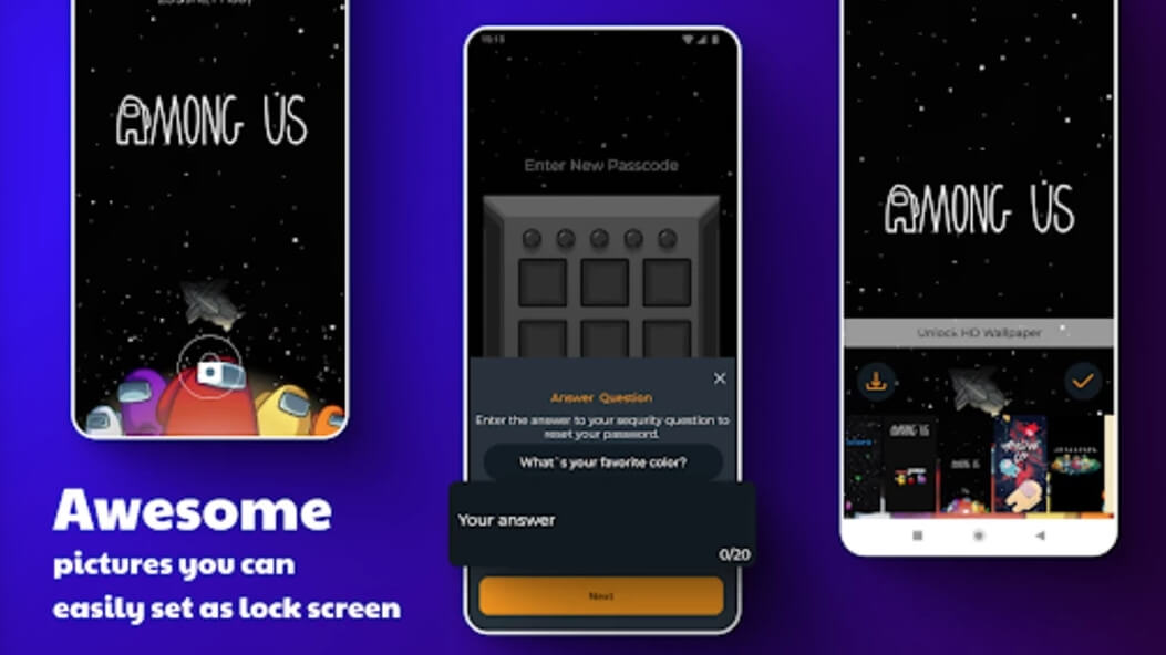 Download Lockscreen Among Us Premium