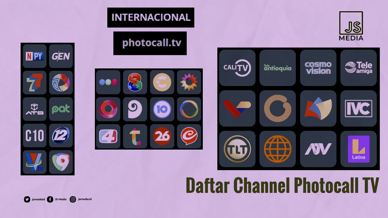 Daftar Channel Photocall TV Indonesia