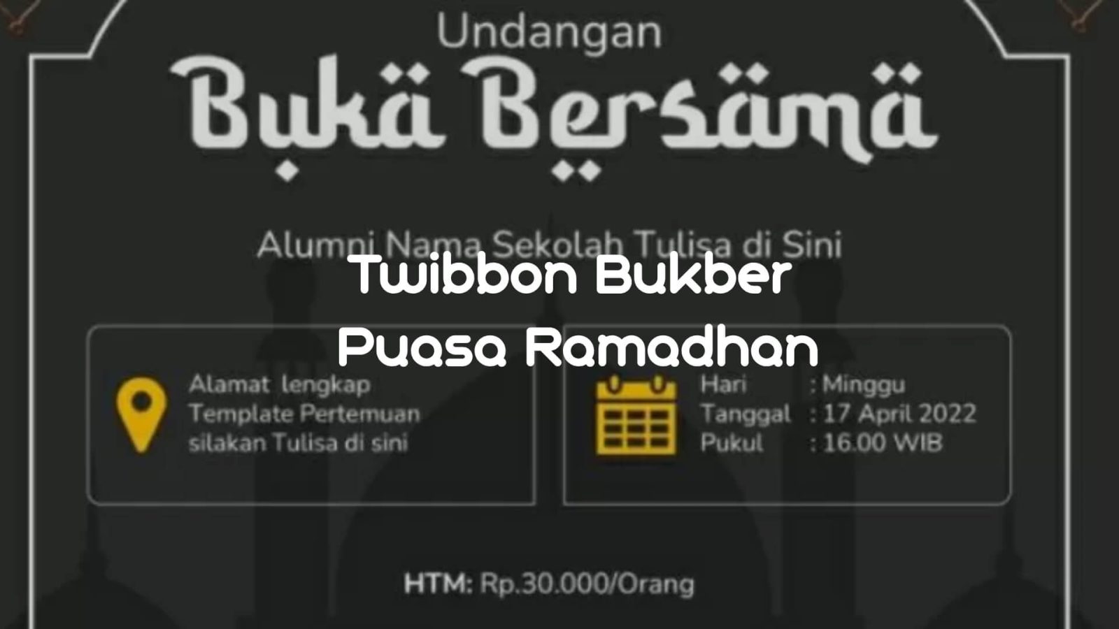 Twibbon Bukber Puasa Ramadhan