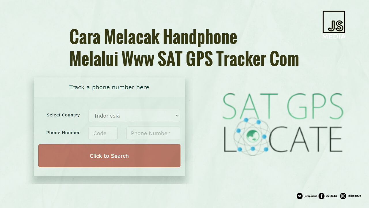 Cara Melacak Handphone Melalui Www SAT GPS Tracker Com 