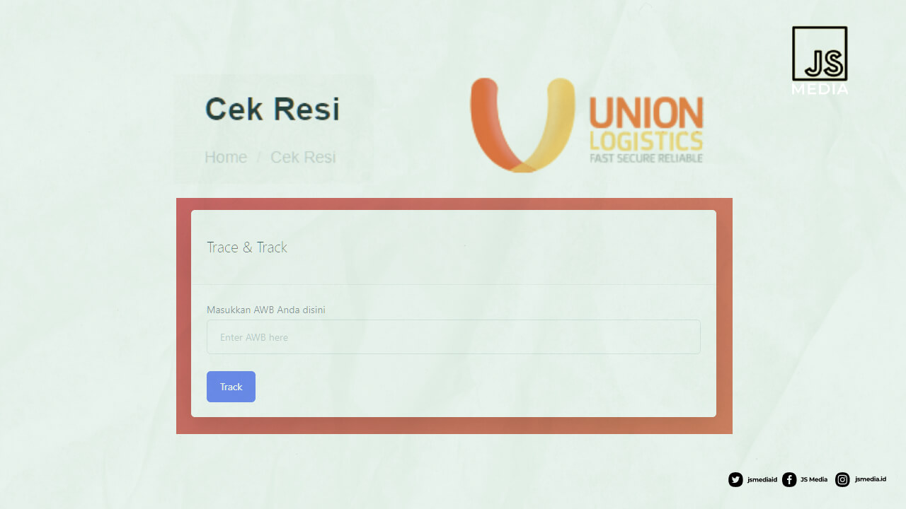 Cara Cek Nomor Resi Union Logistics