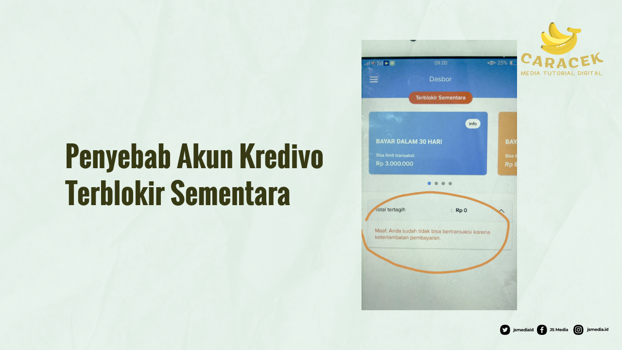 Penyebab Akun Kredivo Terblokir Sementara