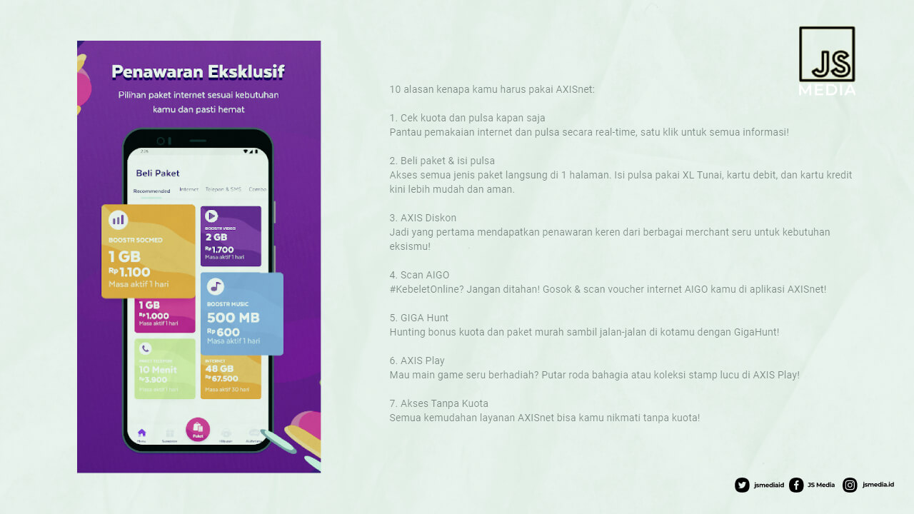 Fitur Unggulan AXISnet Apk