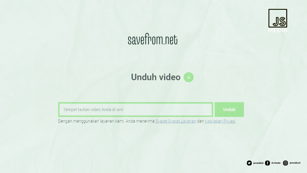 Download Video Dari Twitter dengan Savefrom.net