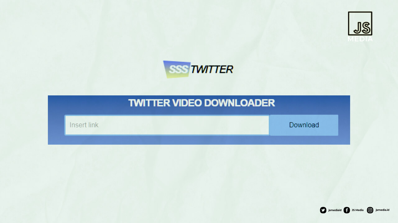 Download Video Dari Twitter dengan sssTwitter.com