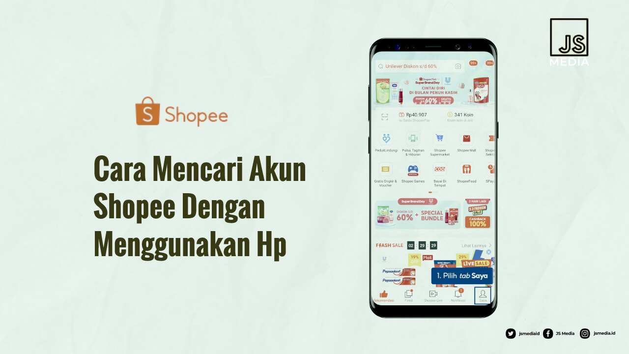 Cara Mencari Akun Shopee Dengan Menggunakan Hp