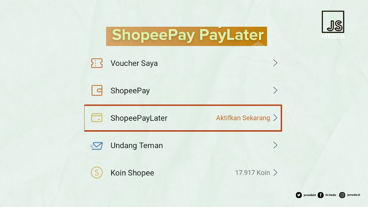 Cara Mengaktifkan Shopee Paylater