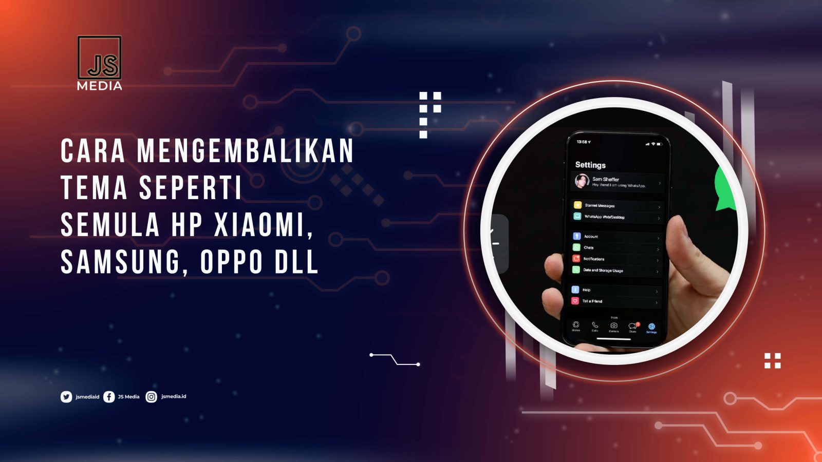 Cara Mengembalikan Tema Seperti Semula HP Xiaomi, Samsung, Oppo Dll