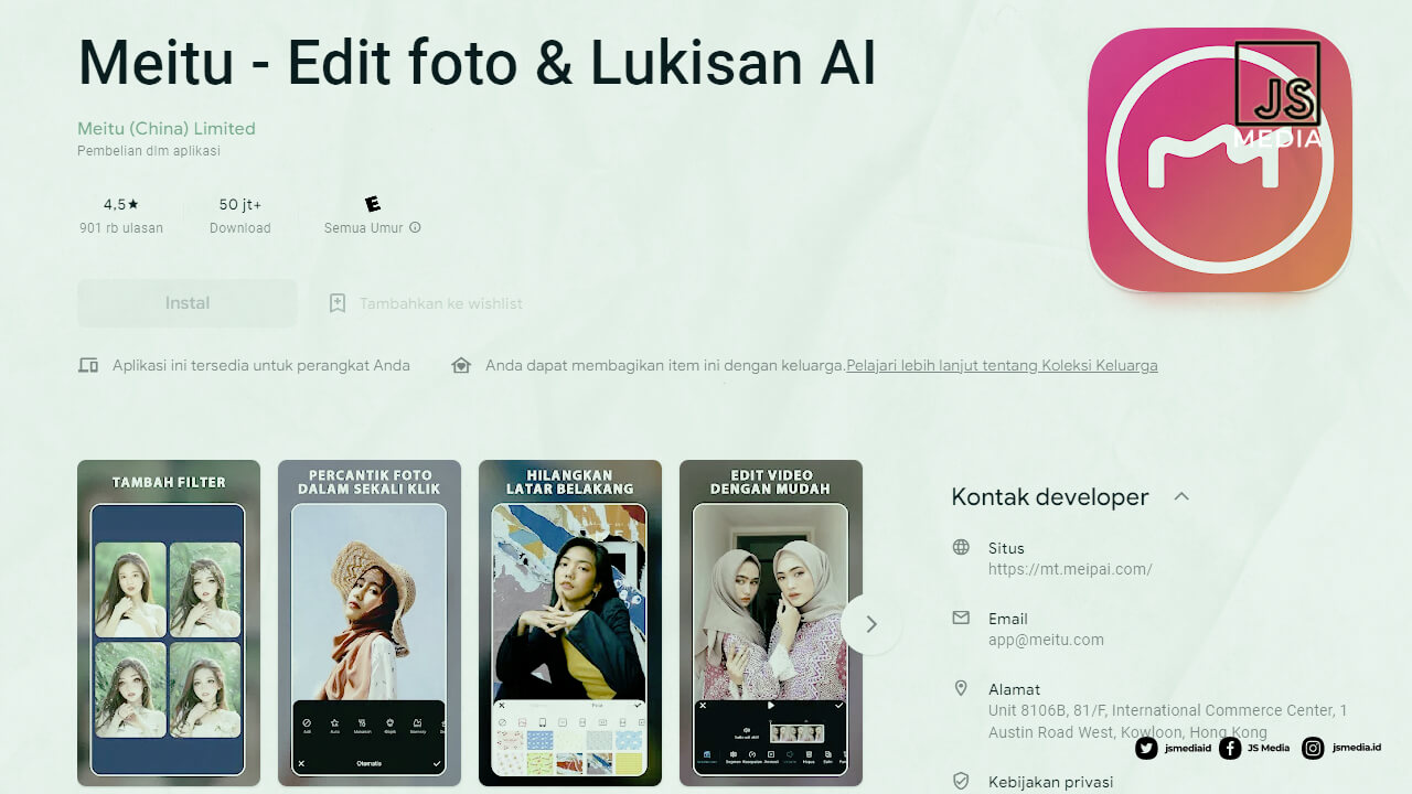 Download Meitu - Edit foto & Lukisan AI