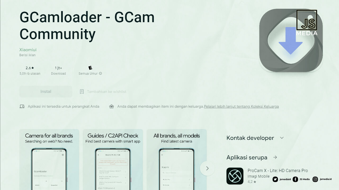 Cara Download dan Instal GCam Loader Apk