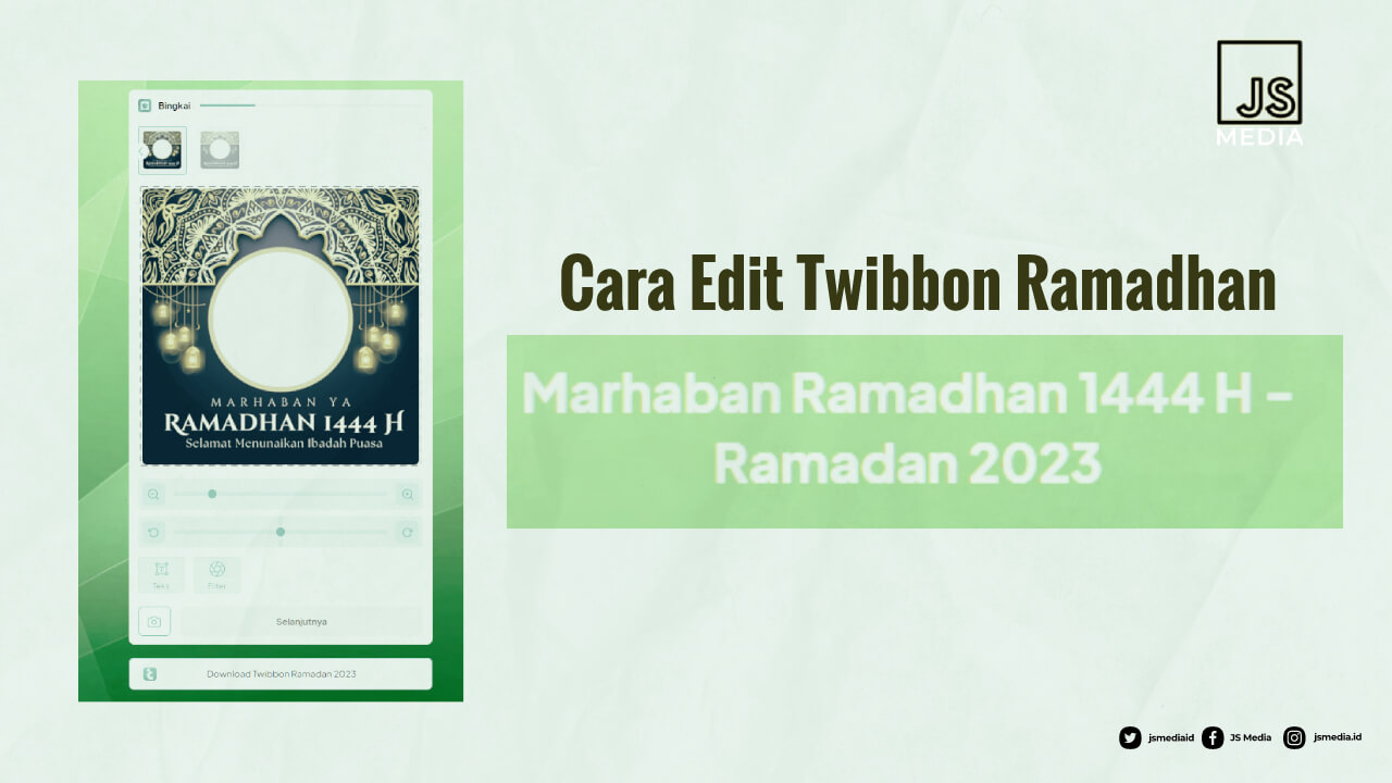 Cara Edit Twibbon Ramadhan