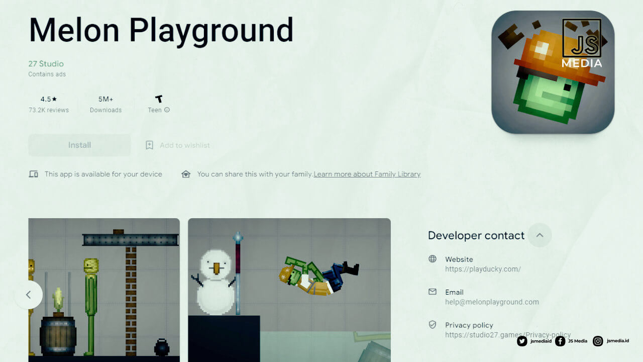 Link Download Melon Playground Mod APK