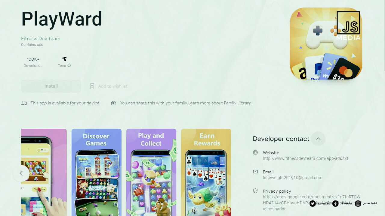 Download PlayWard Penghasil Uang