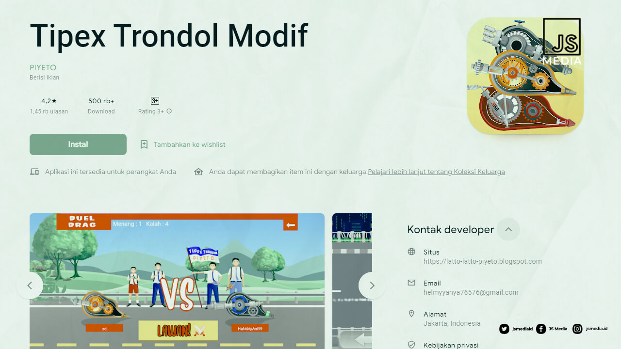Download Tipex Trondol Modif Mod Apk