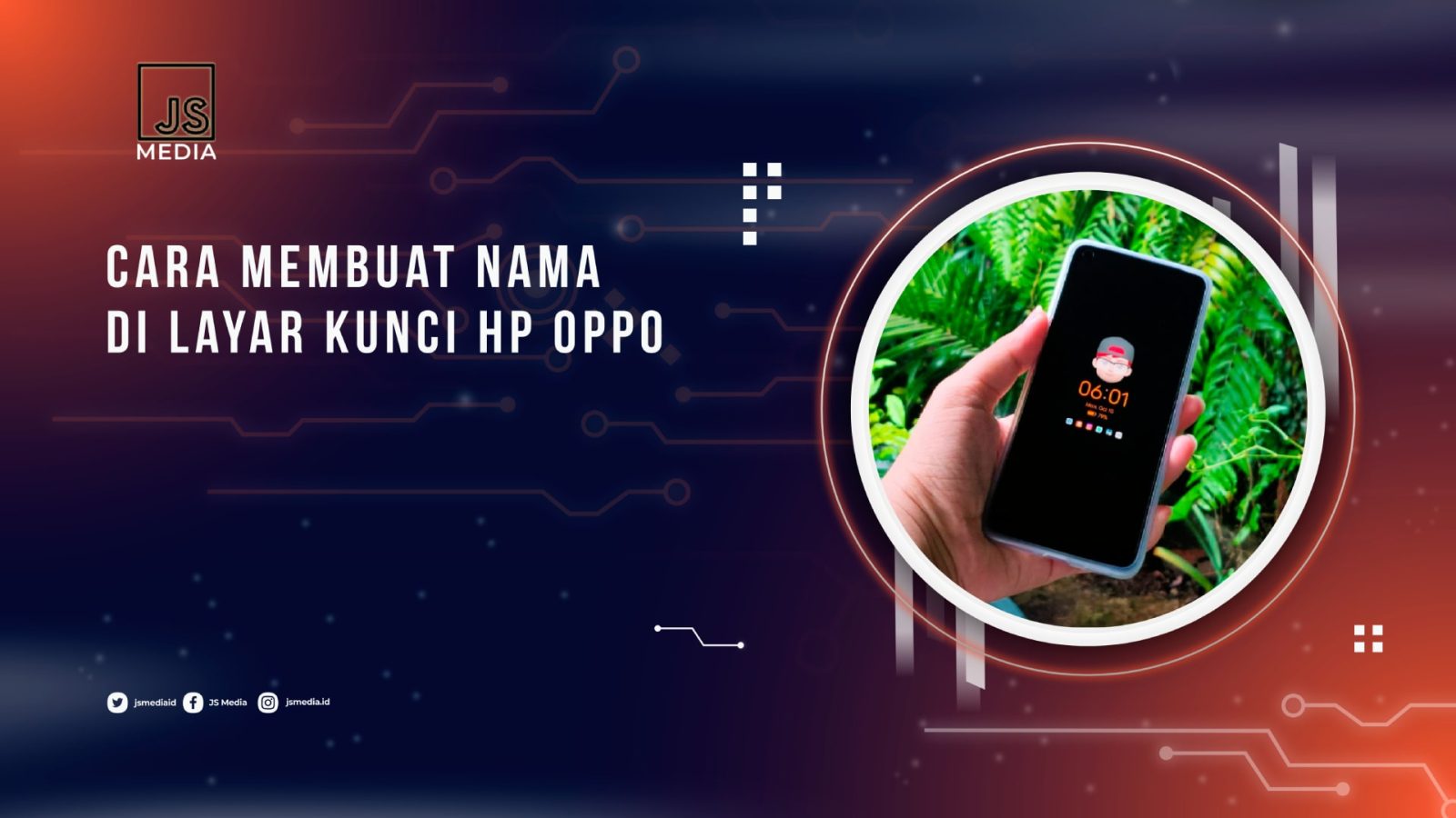 Cara membuat nama di layar kunci Hp Oppo