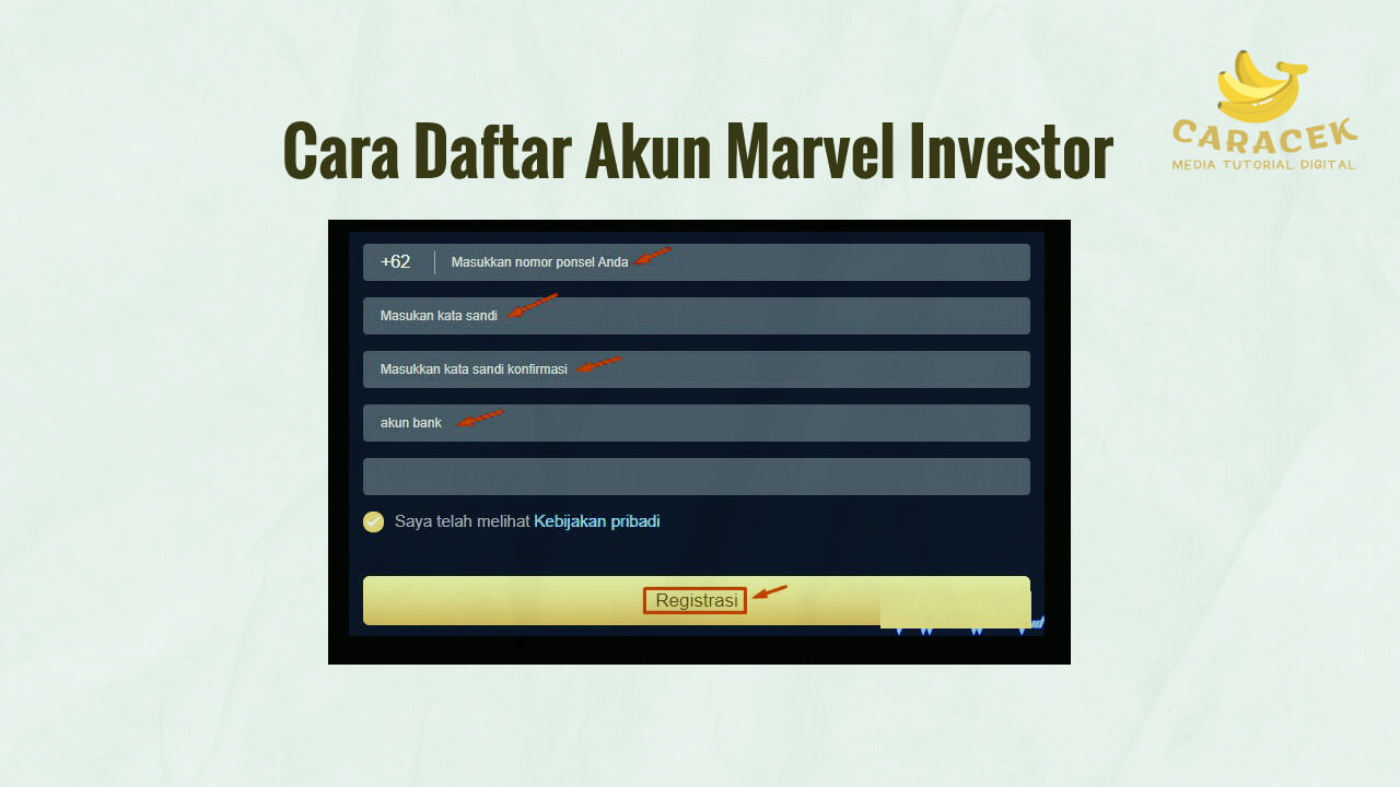 Cara Daftar Akun Marvel Investor
