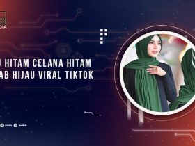 baju-hitam-celana-hitam-jilbab-hijau
