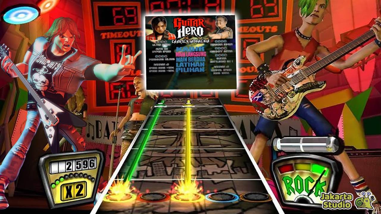 Cheat Guitar Hero PS2 Buka Semua Lagu