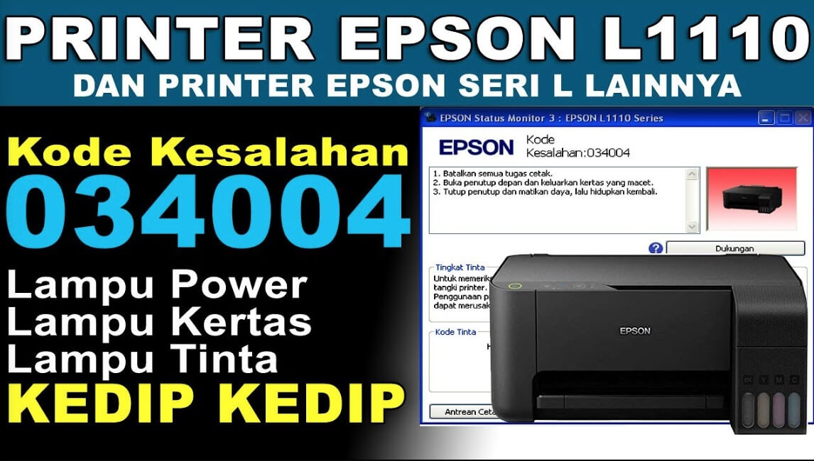 Arti Notifikasi Error Printer Epson L1110