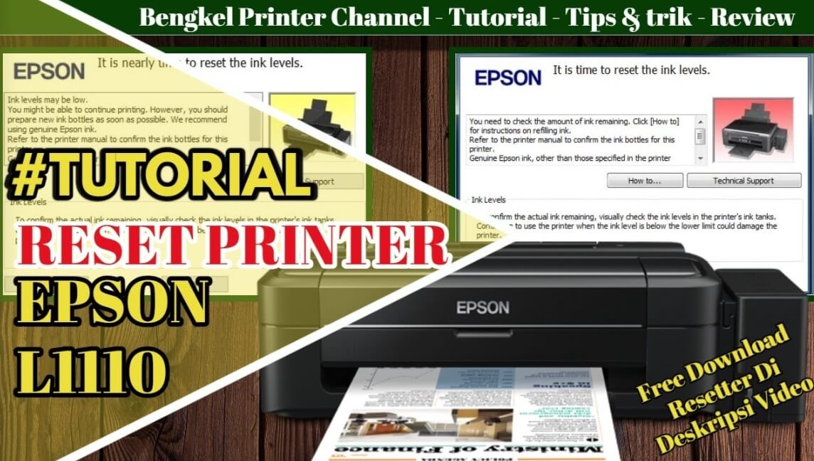 Cara Reset Printer Epson L1110