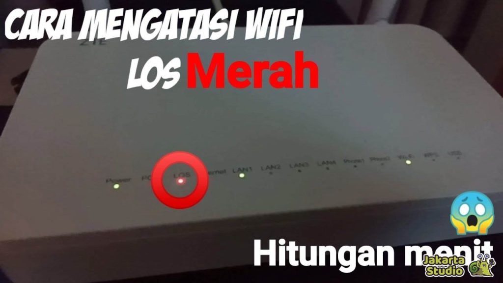 Cara Mengatasi Modem Indihome LOS Merah