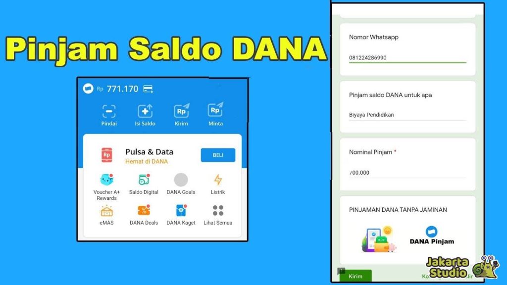 Cara Pinjam Saldo DANA Cepat 