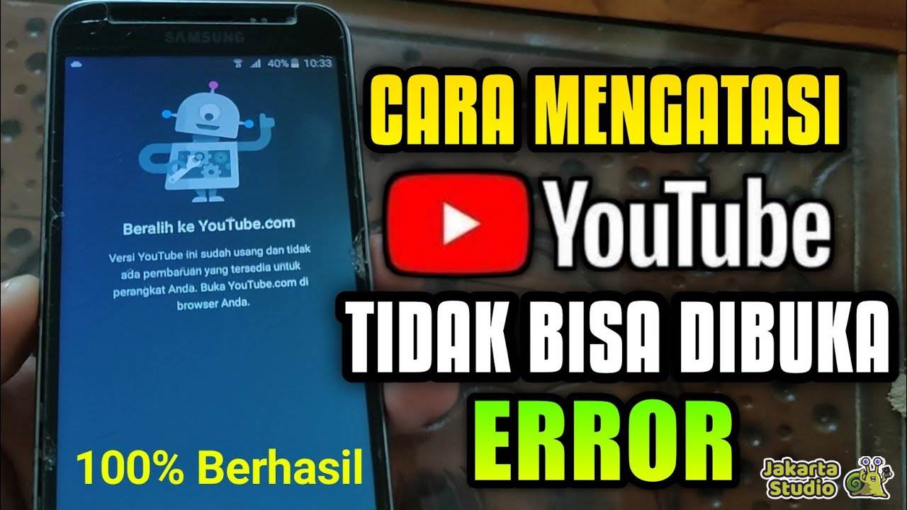 Solusi Beralih ke Youtube.com, Aplikasi Tidak Bisa Digunakan