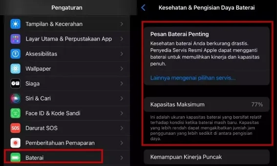 Cara Membatasi Pengisian Baterai iPhone 