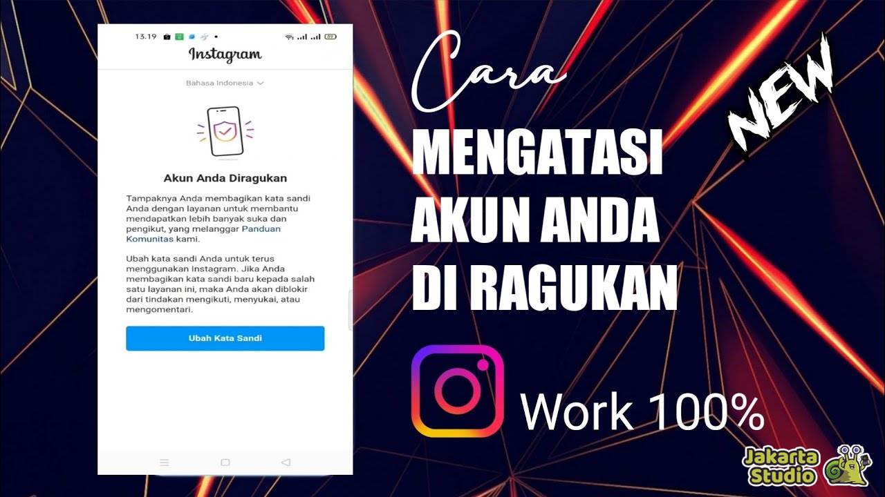 Solusi Akun Anda Diragukan IG