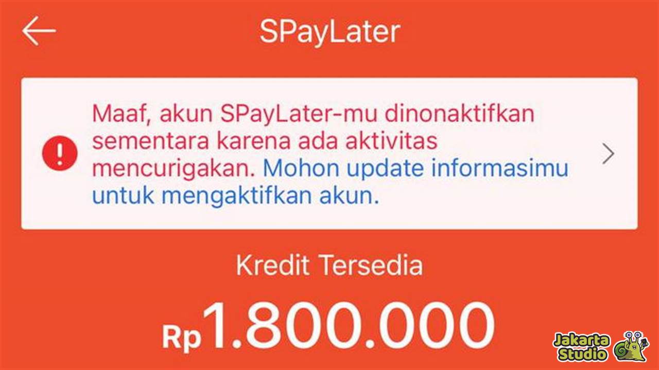 Solusi Shopee Paylater Dinonaktifkan