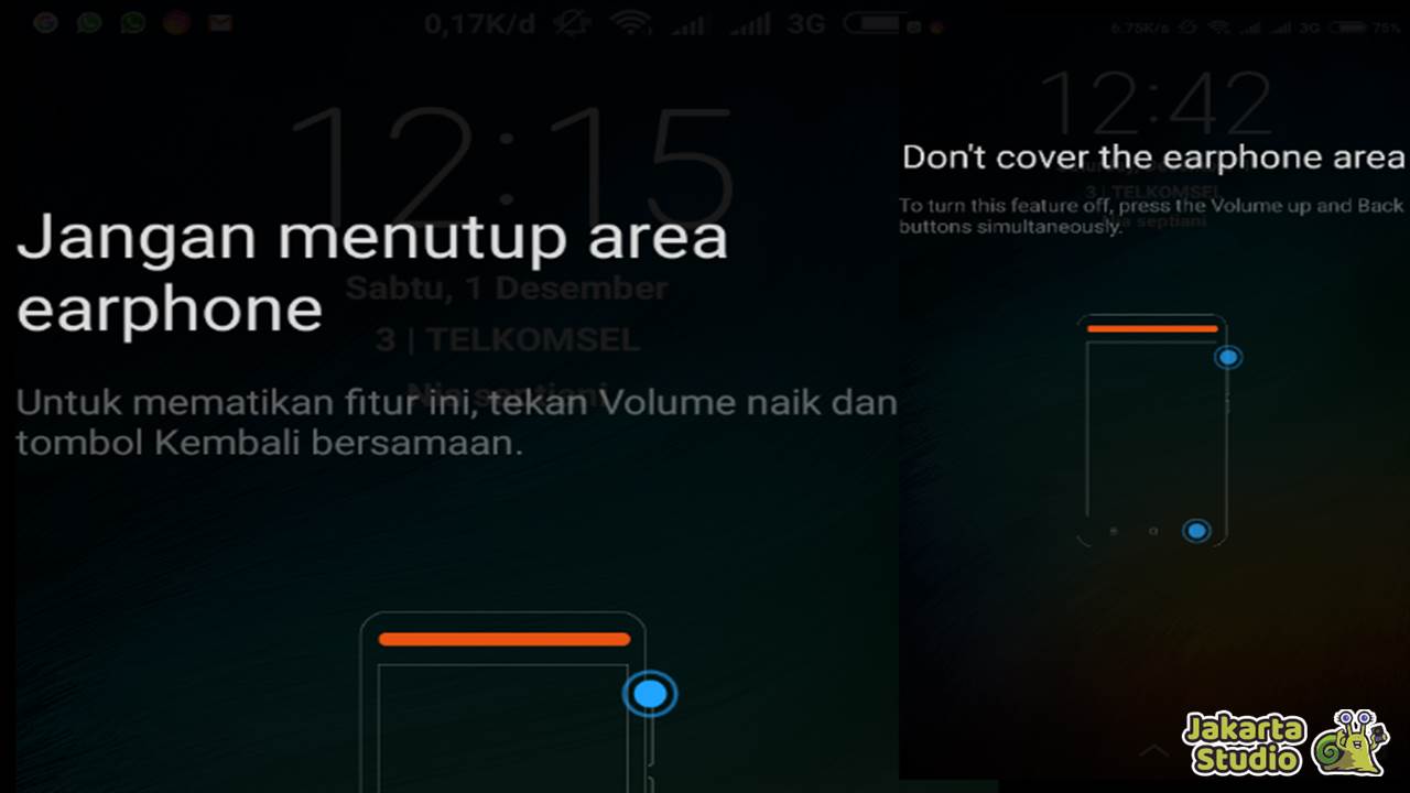 Jangan Menutup Area Earphone Xiaomi