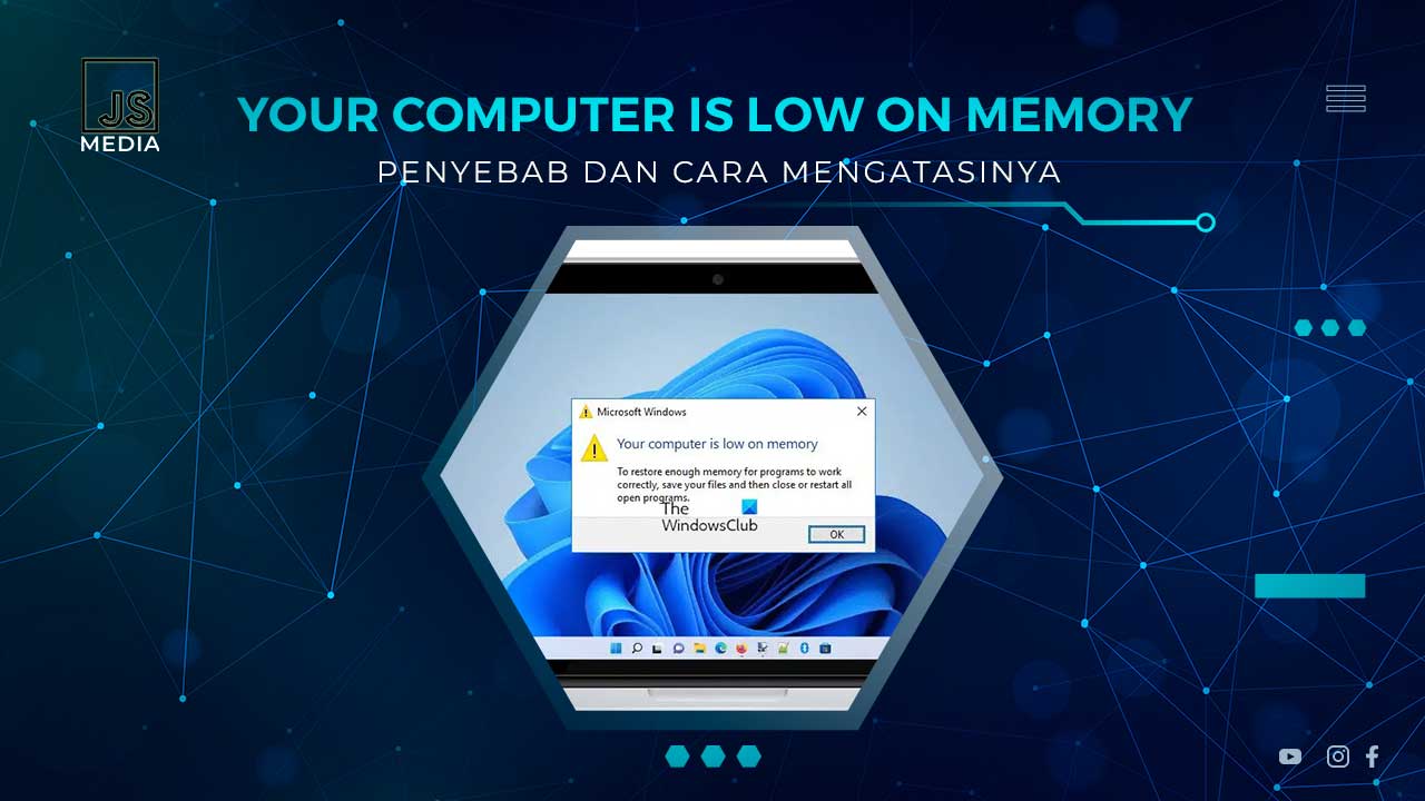 Solusi Your Computer is Low on Memory