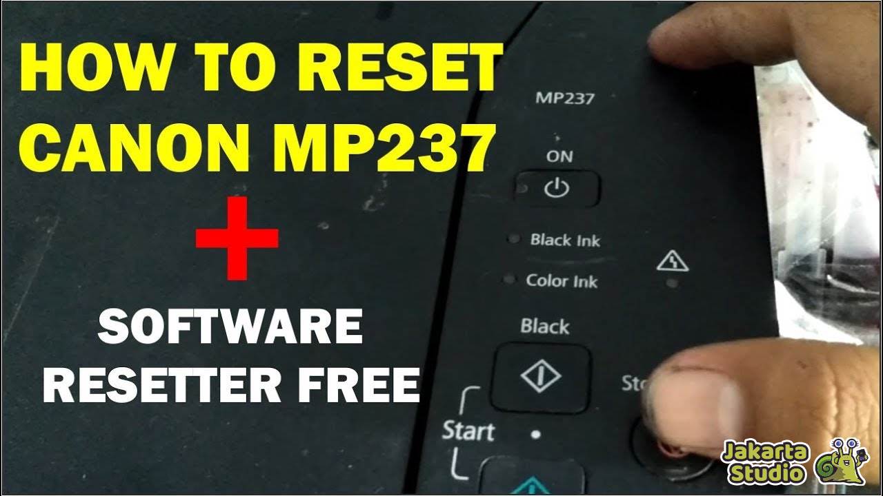 Cara Reset Printer Canon MP237