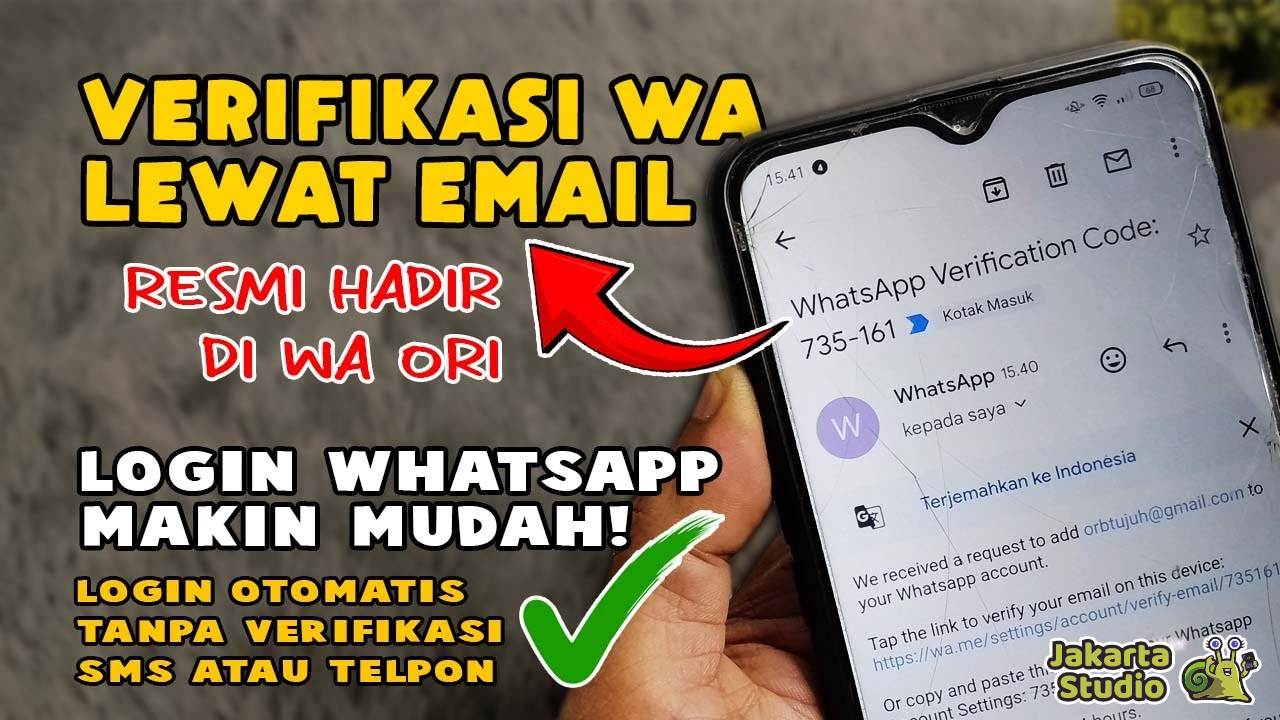 Cara Verifikasi WA Lewat Email