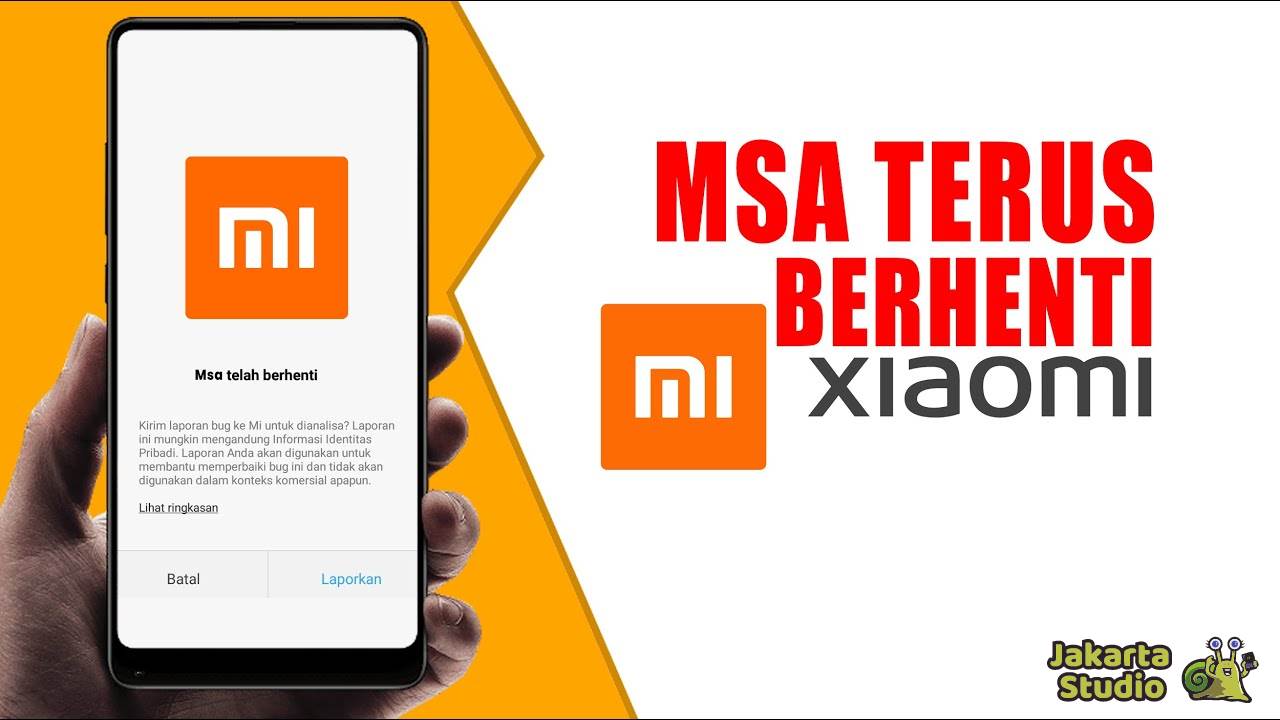 Solusi MSA Terus Berhenti 