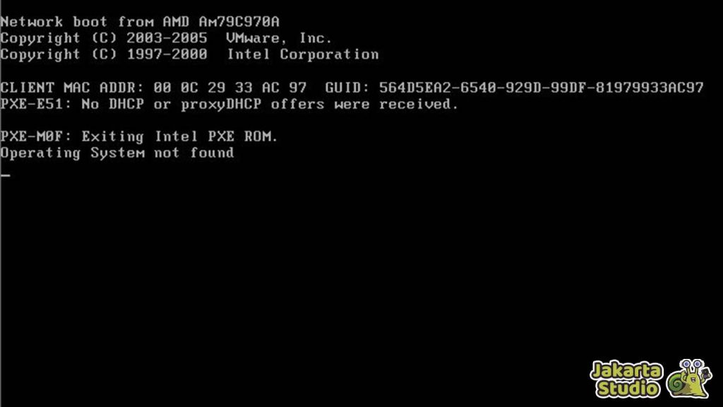 Solusi Operating System Not Found 