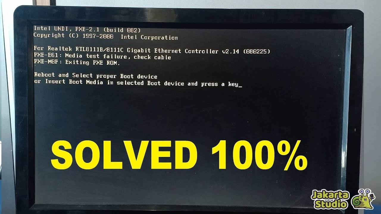 Solusi Reboot and select Proper Boot Device