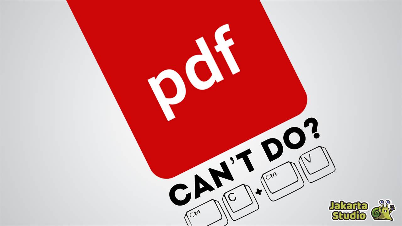 Solusi Teks PDF Tidak Bisa Dicopy