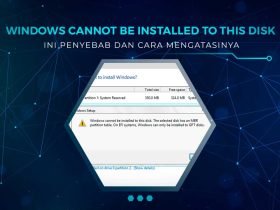 Solusi Windows Cannot Be Installed to This Disk