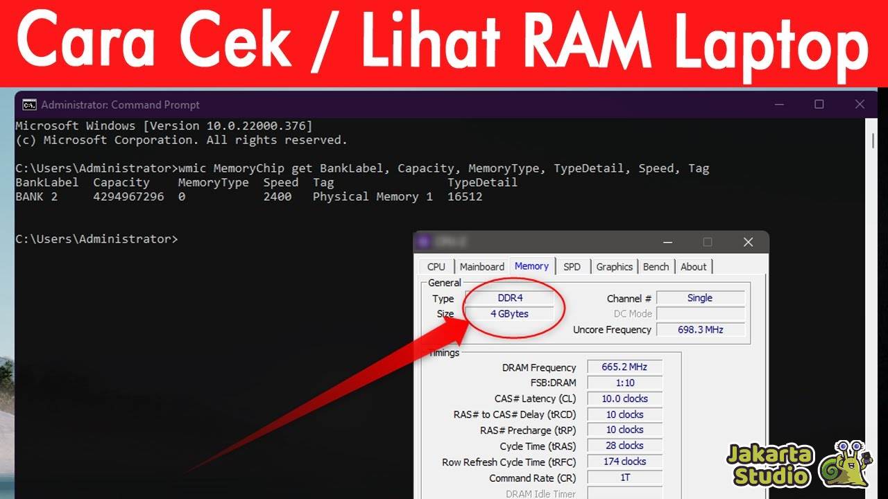 Cara Cek RAM Laptop