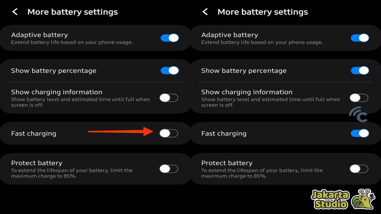 Cara Mengaktifkan Fast Charging Samsung