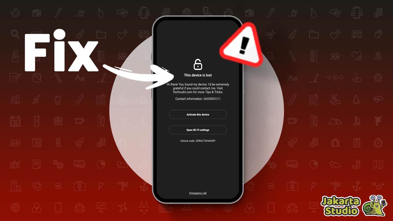 Cara Mengatasi This Device is Locked 