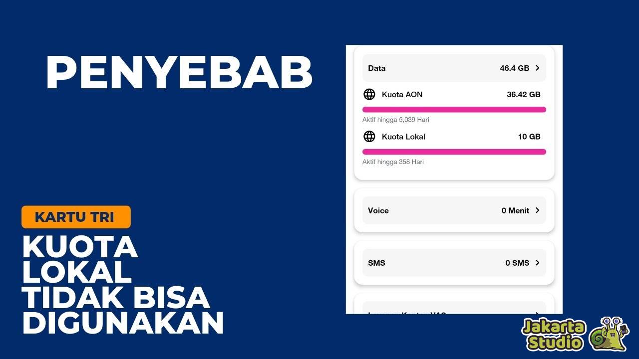 Cara Menggunakan Kuota Lokal Tri