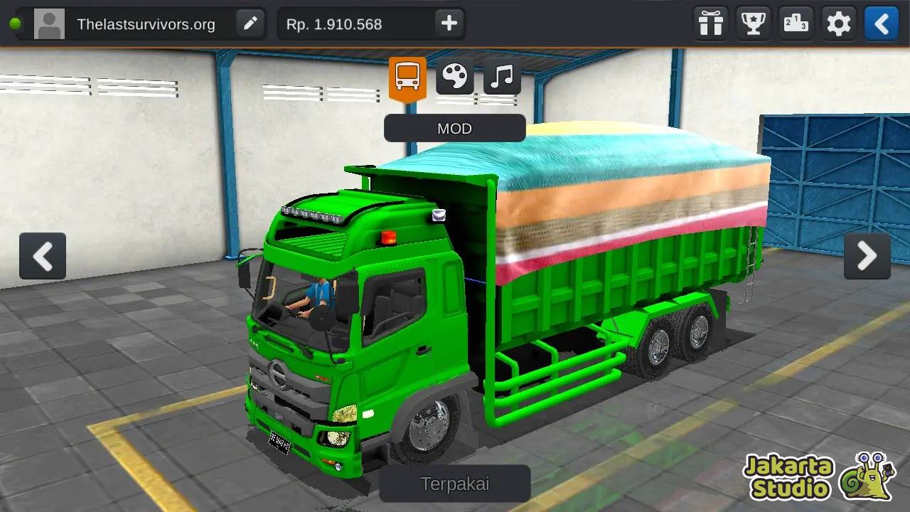 Download Mod Truk Muatan Batubara BUSSID