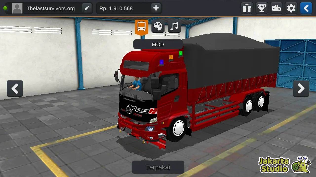 Download Mod Truk Muatan Batubara BUSSID